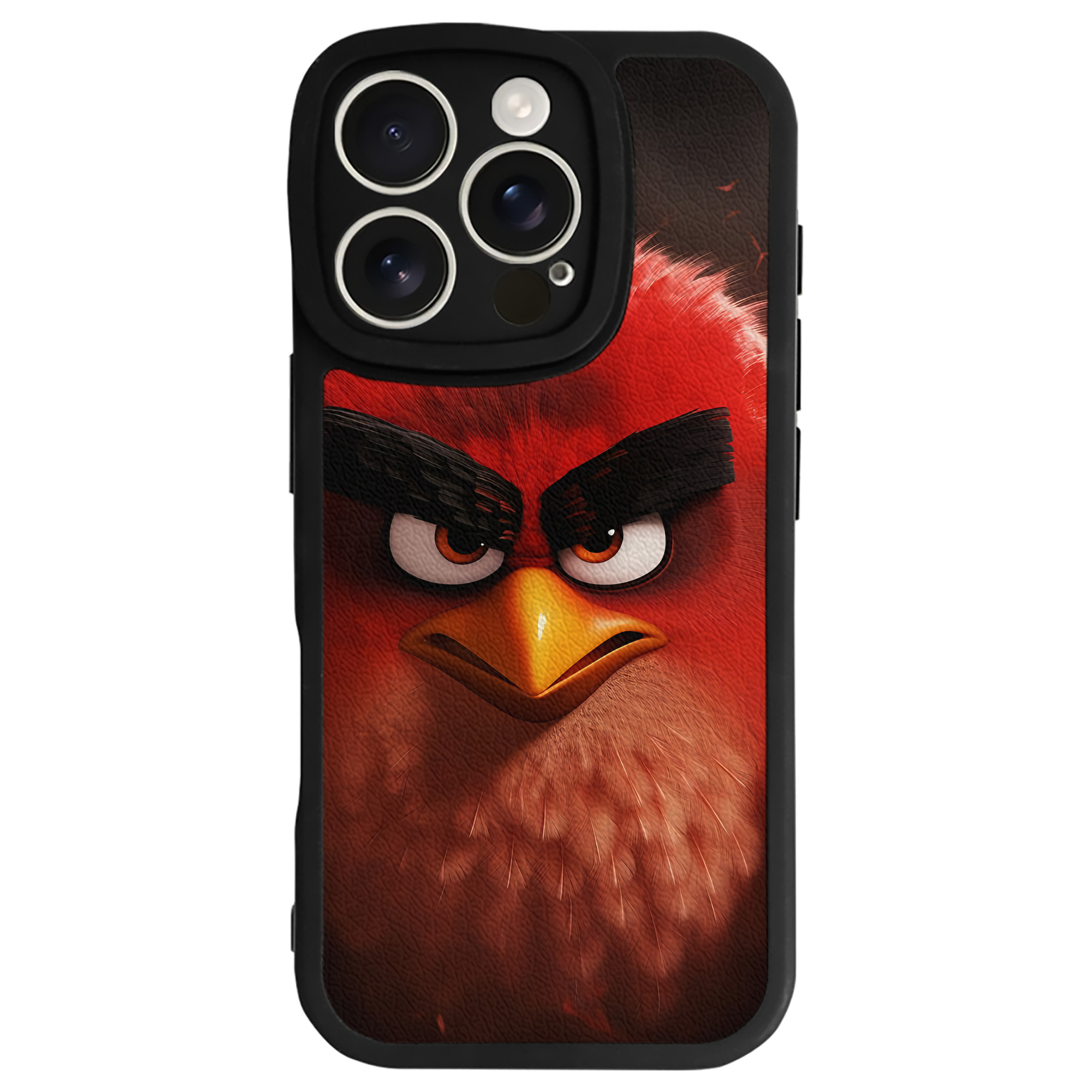 （画像用） Angry Birds アングリーバード 【iPhone 16シリーズ対応】シリコンスマホケース（レザー調） 材質：シリコン